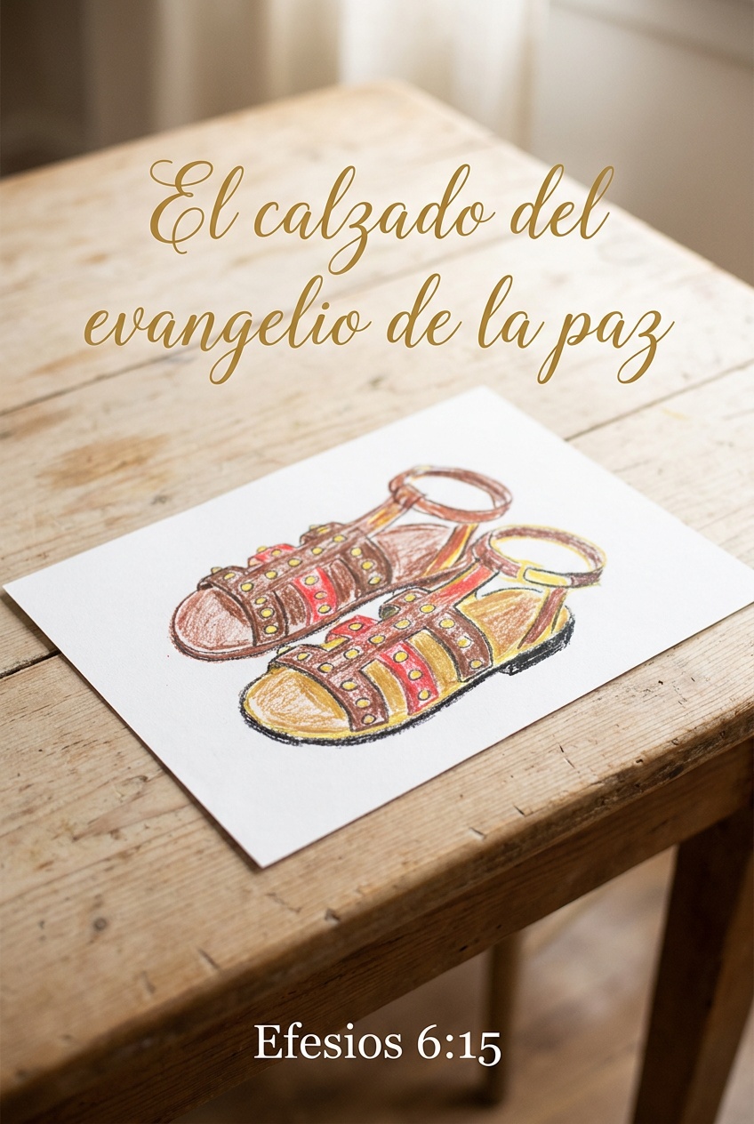 Calzado del evangelio, pieza de la armadura de dios para niños Pieza de la armadura de Dios para niños: Calzado del evangelio