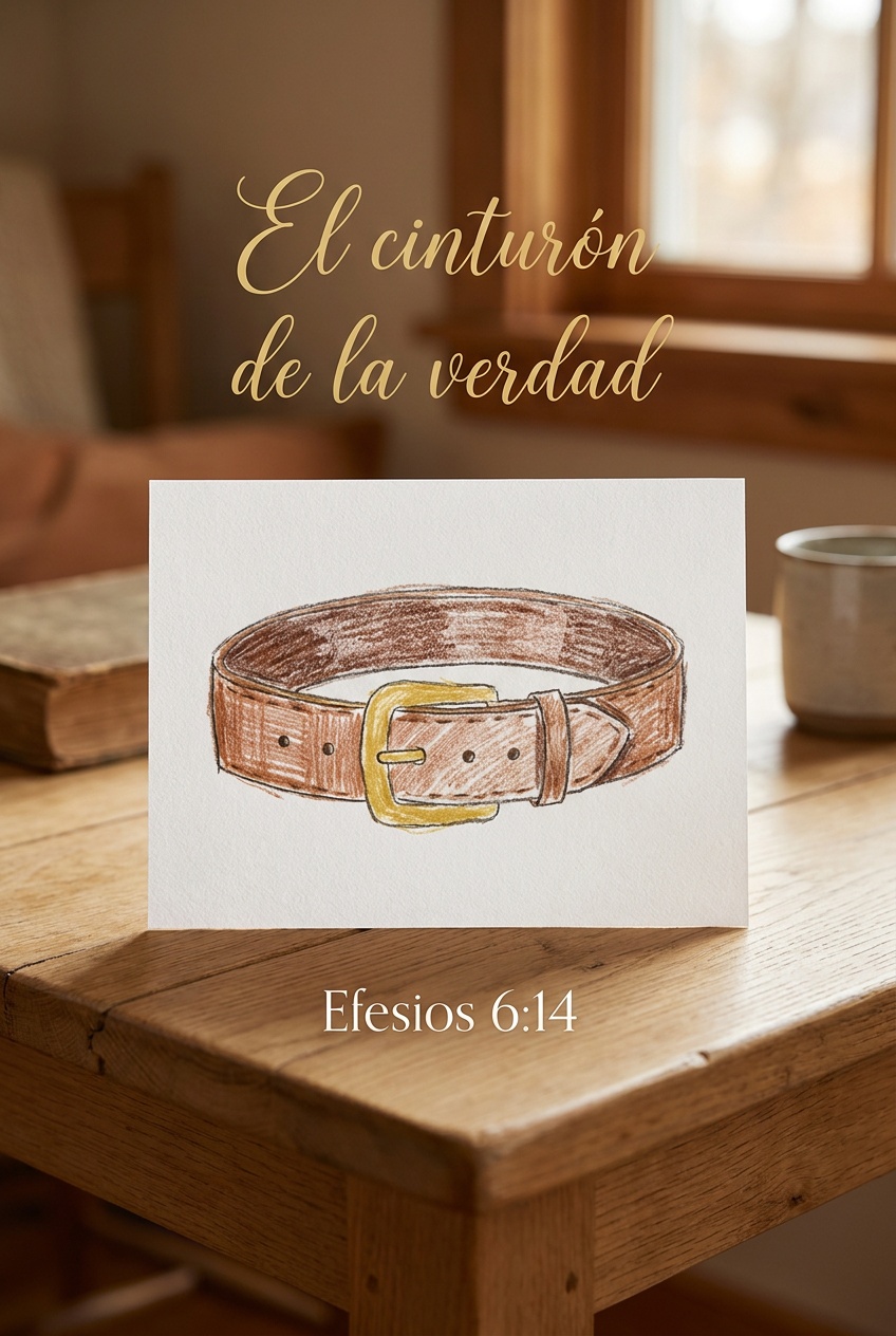 Cinturon de la verdad, pieza de la armadura de dios para niños Pieza de la armadura de Dios para niños: Cinturon de la verdad