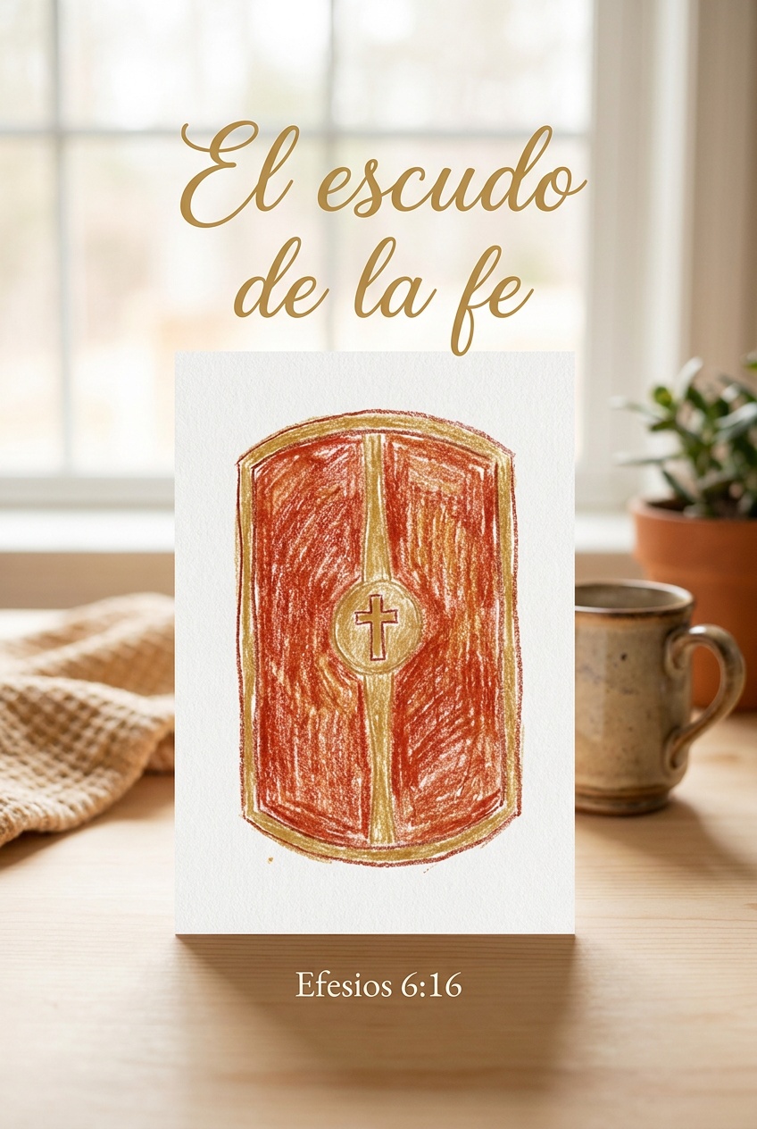 Escudo de la fe, pieza de la armadura de dios para niños Pieza de la armadura de Dios para niños: Escudo de la fe
