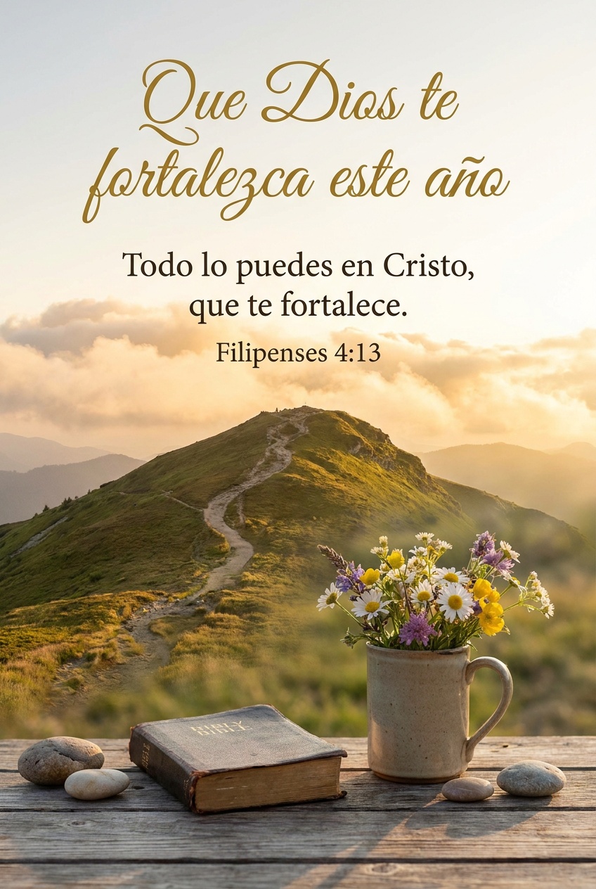 Que Dios te fortalezca este año, imagen de feliz cumpleaños para un hombre de dios Imagen de feliz cumpleaños para un hombre de Dios: Que Dios te fortalezca este año