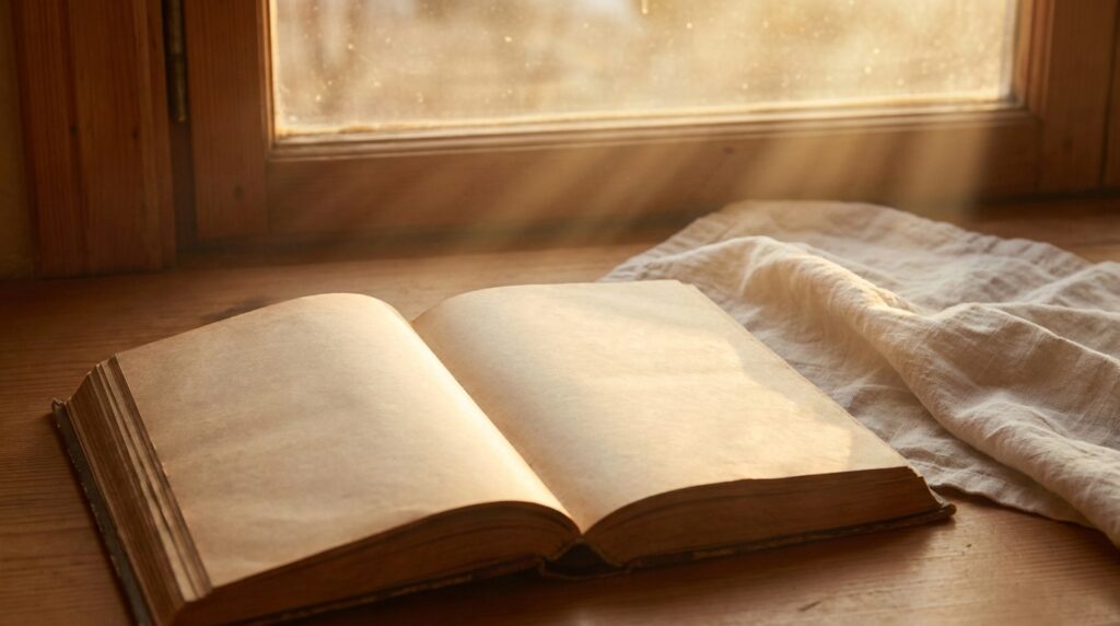 Biblia abierta con luz dorada, frases de Jesús cortas con su significado