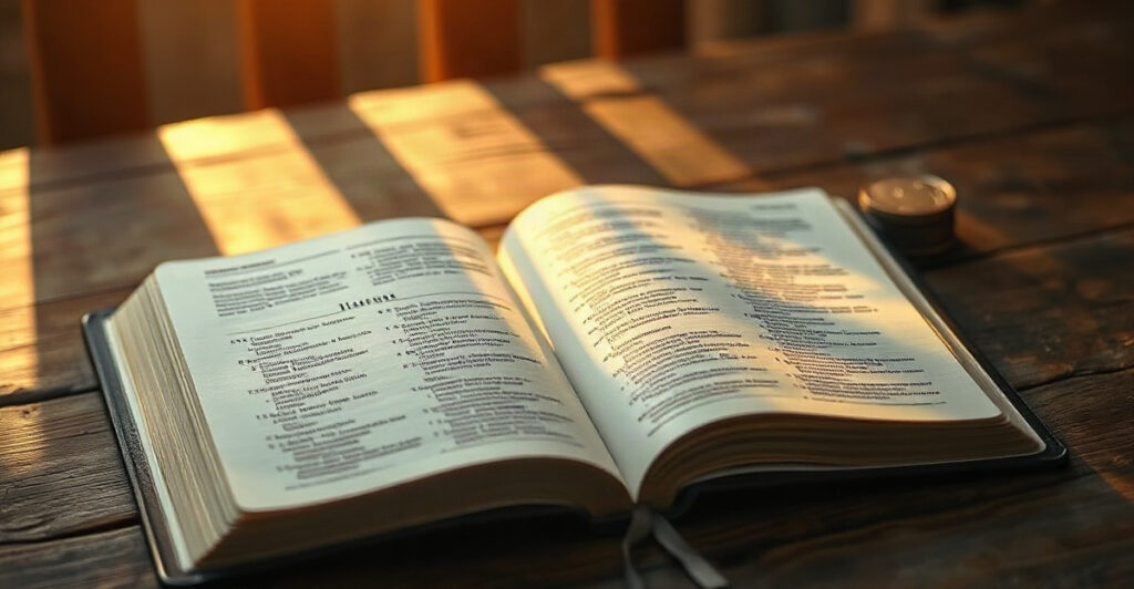Biblia abierta con luz cálida, qué dice la Biblia sobre el diezmo