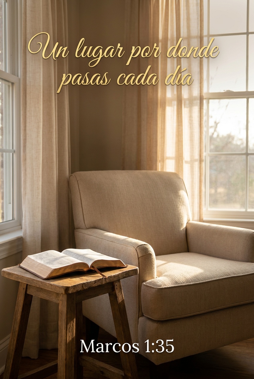 Rincón de oración en casa: Silla junto a la ventana