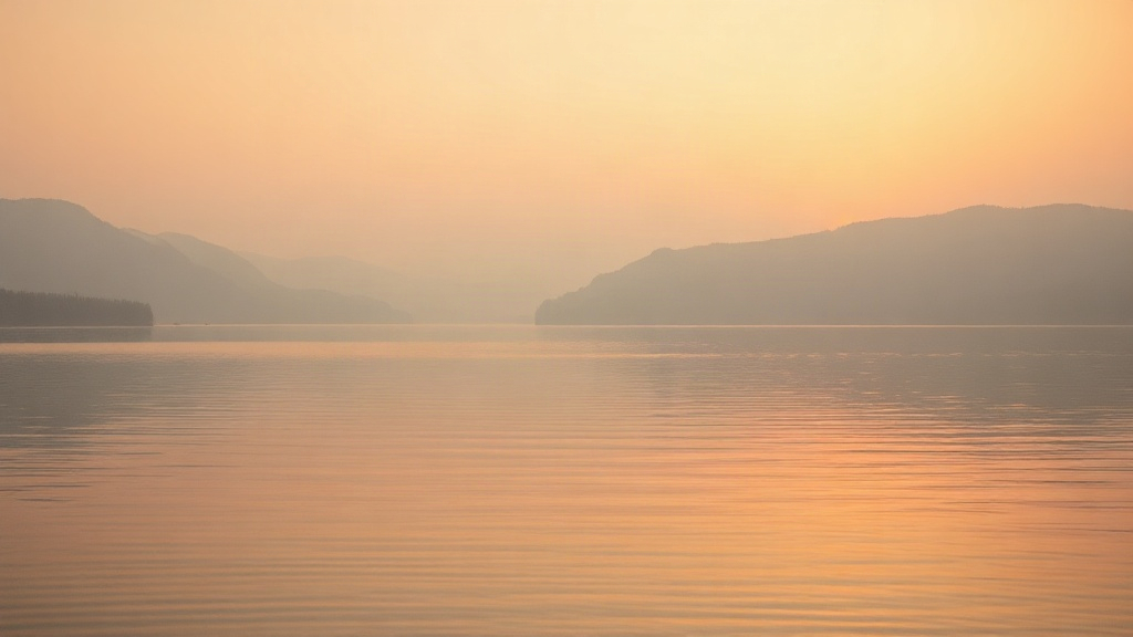 Lago quieto al amanecer, unión matrimonial cristiana